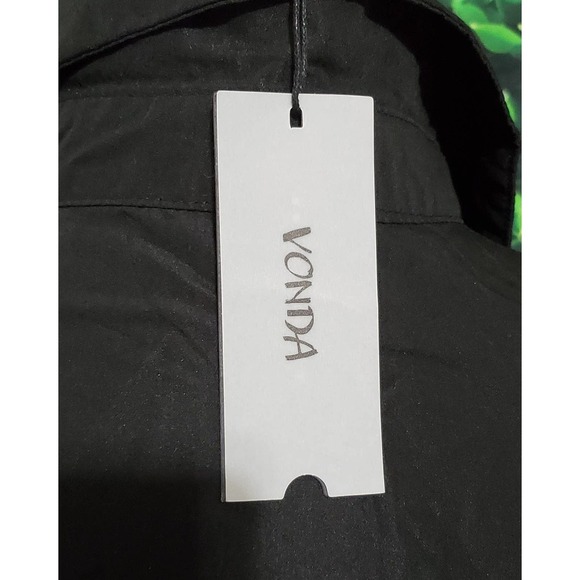 NWT Vonda Solid Black Long Sleeve Short Dress - Small - Picture 4 of 6